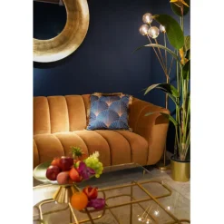 Coussin Leaves Fringe 45x45cm