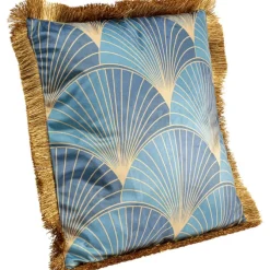 Coussin Leaves Fringe 45x45cm