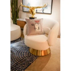 Coussin Mademoiselle 45x45cm