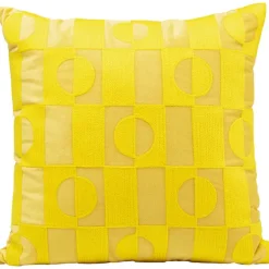 Coussin Phase jaune 45x45cm