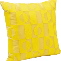 Coussin Phase jaune 45x45cm