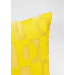 Coussin Phase jaune 45x45cm