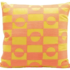 Coussin Phase orange 45x45cm