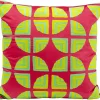Coussin Pieces fuchsia 45x45cm