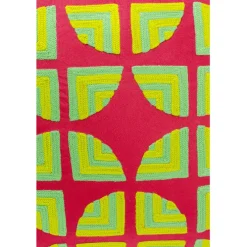 Coussin Pieces fuchsia 45x45cm