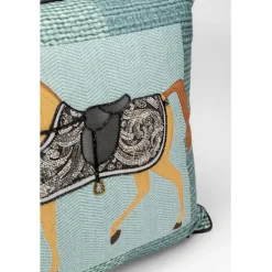Coussin Show Horse Plaid 45x45cm