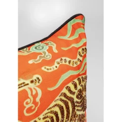 Coussin Tiger Love rouge 45x45cm