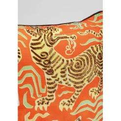 Coussin Tiger Love rouge 45x45cm