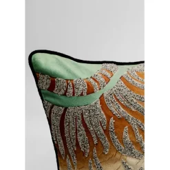 Coussin Tiger Love vert menthe 45x45cm