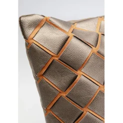 Coussin Zoe Patch vert 45x45cm