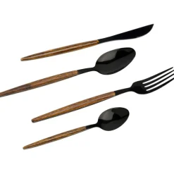 Couverts Paris noir mat (16-pcs.)