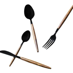 Couverts Paris noir mat (16-pcs.)