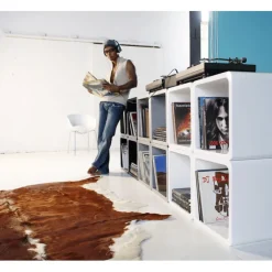 Cube Lounge MDF blanc