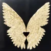Décoration murale Wings doré Black 120x120cm
