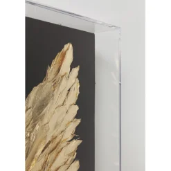 Décoration murale Wings doré Black 120x120cm