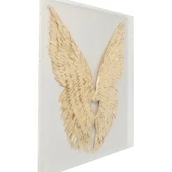 Décoration murale Wings doré White 120x120cm