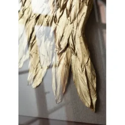 Décoration murale Wings doré White 120x120cm