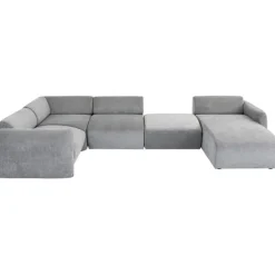 Ensemble de canapés 2 Lucca gris droite 328cm