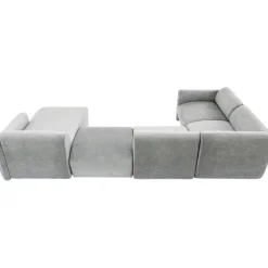 Ensemble de canapés 2 Lucca gris droite 328cm