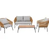 Ensemble de sièges Elba Quattro nature Out (4-pcs)