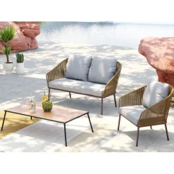 Ensemble de sièges Elba Quattro nature Out (4-pcs)
