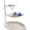Etagère décorative Leaf argent 45cm