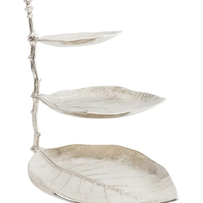 Etagère décorative Leaf argent 45cm