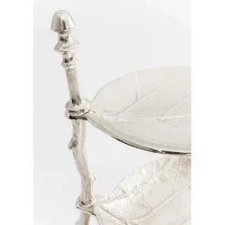 Etagère décorative Leaf argent 45cm