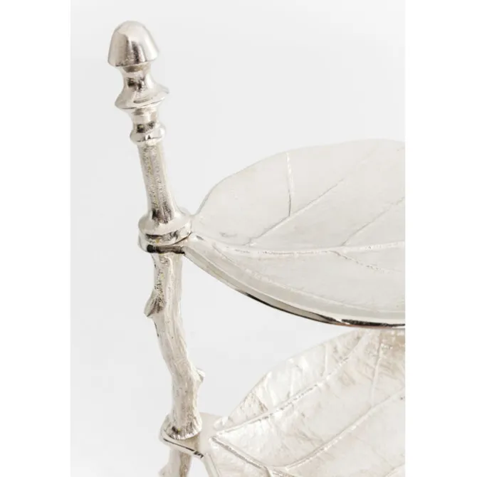 Etagère décorative Leaf argent 45cm