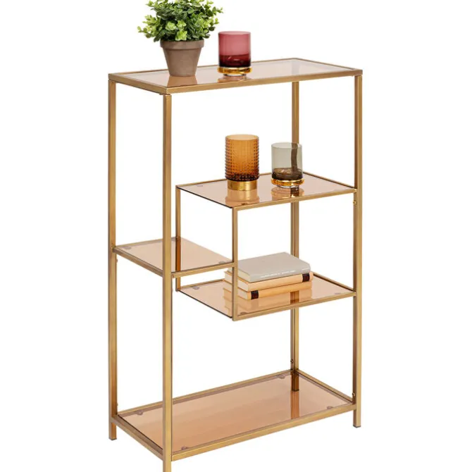 Etagère Loft doré 100x60
