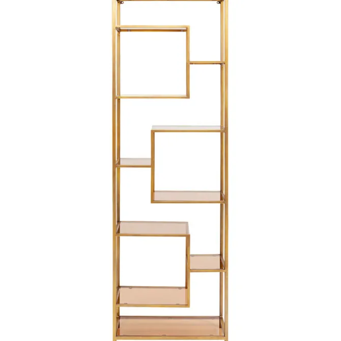 Etagère Loft doré 60x195cm
