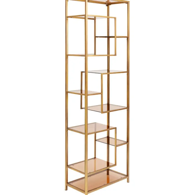Etagère Loft doré 60x195cm