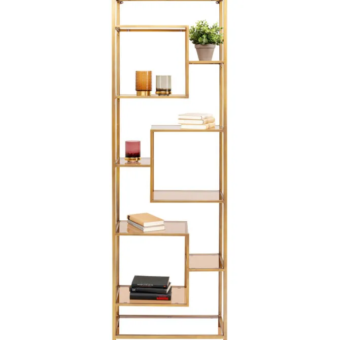 Etagère Loft doré 60x195cm