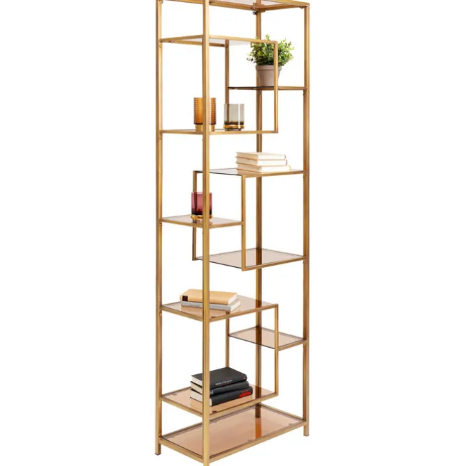 Etagère Loft doré 60x195cm