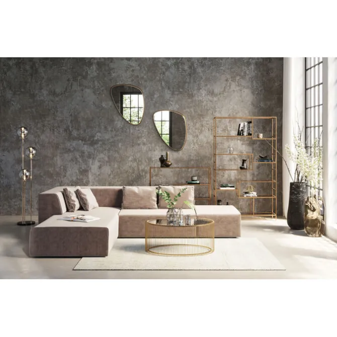 Etagère Loft doré 115x100cm