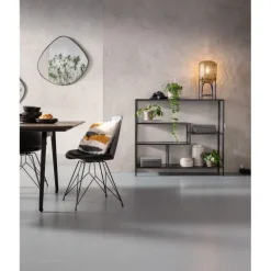 Etagère Loft noir 115x100cm