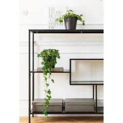 Etagère Loft noir 115x100cm