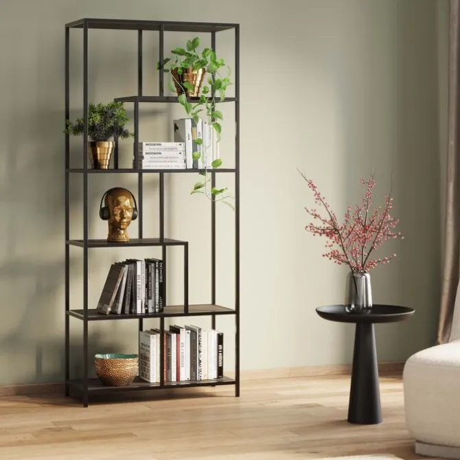 Etagère Loftie noir 77x185cm