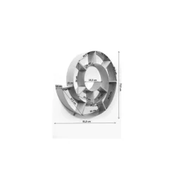 Etagère murale Snail argenté-gris