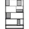 Etagère Skyler smoke 115x195cm