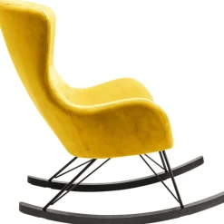 Fauteuil à bascule Oslo jaune