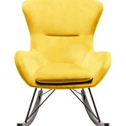Fauteuil à bascule Oslo jaune