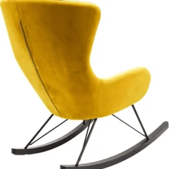 Fauteuil à bascule Oslo jaune