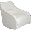 Fauteuil à bascule Swing Ritmo bouclé crème