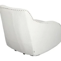 Fauteuil à bascule Swing Ritmo bouclé crème
