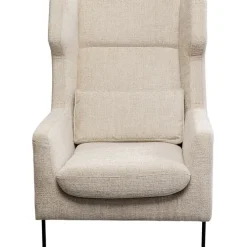 Fauteuil + tabouret Quinn High beige