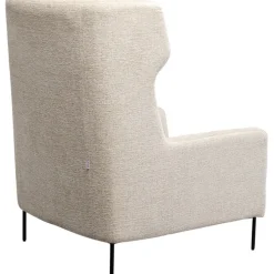 Fauteuil + tabouret Quinn High beige
