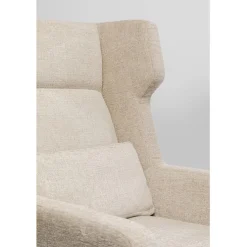 Fauteuil + tabouret Quinn High beige