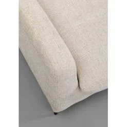 Fauteuil + tabouret Quinn High beige