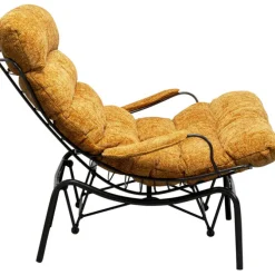 Fauteuil + tabouret Vienna Swing jaune